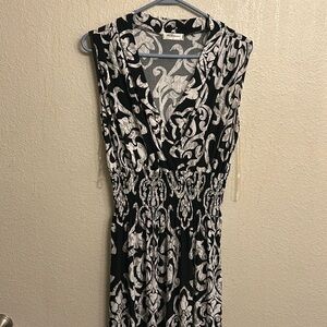 ACEFashion Women Sleeveless Black Maxi Dress Size Small